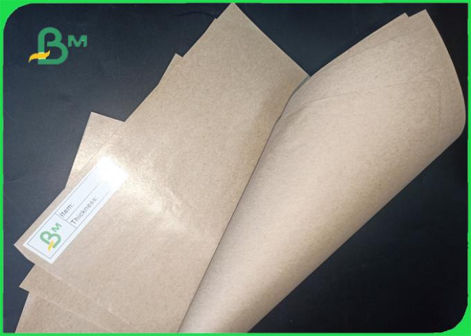 30 - 50gsm pure wood pulp MG kraft paper brown / white color for food packing