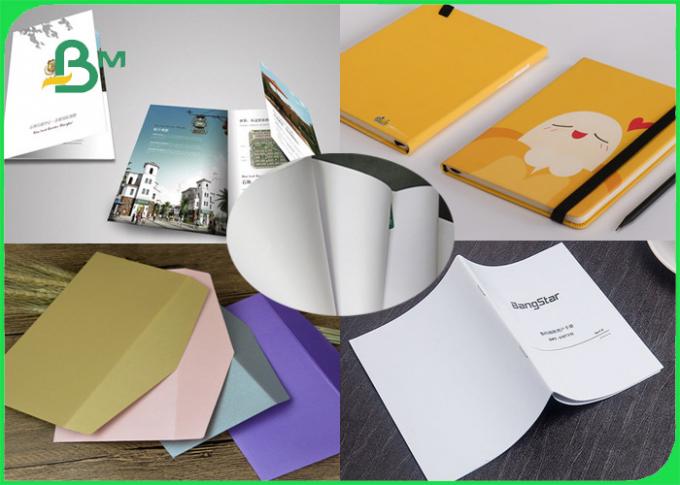 70gsm 80gsm smoothness school book paper / woodfree paper size 1000mm in reels 