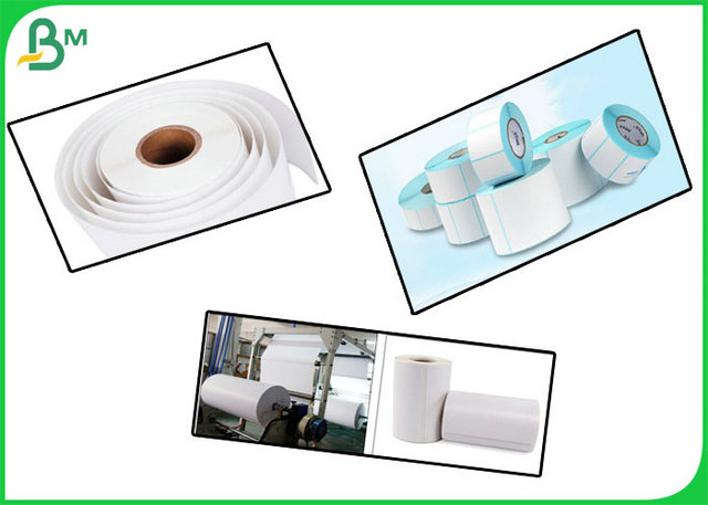 Waterproof Oilproof 140GSM Thermal Sticker Paper Roll For Printing 