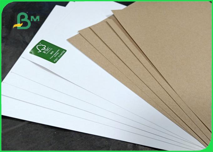170gsm one side soild white other side is brown white top liner paper in sheet