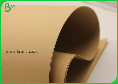 กระดาษคราฟท์สีน้ำตาลขนาดกำหนดเองม้วน 400GSM สำหรับทำกระดาษห่อของขวัญ