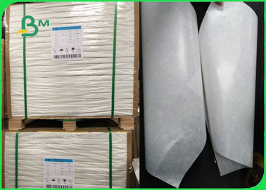 อาหารปลอดภัย 762 X 1016mm MG กระดาษคราฟท์สีขาว 28gsm 30gsm สำหรับถุงอาหารอย่างรวดเร็ว