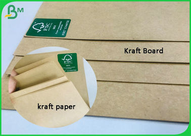 แผ่นกระดาษอาร์ตเวิร์ก 40gsm ถึง 400gsm กระดาษคราฟท์สีน้ำตาลไม่เคลือบผิวสำหรับกล่องหรือถุง