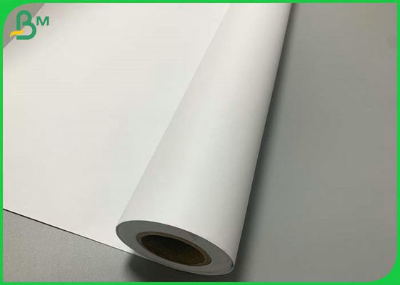 กระดาษพล็อตเตอร์แบบไม่เคลือบ กระดาษขาวบอนด์ม้วน CAD Paper 36'' x 300'' 20 lb