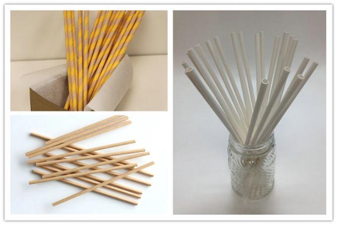 60gsm 15mm - 600mm Unbleached Kraft Paper Straw for Drinking Customized