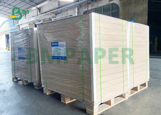 แผ่นกันน้ำมัน 90gsm 450gsm PE เคลือบกระดาษคราฟท์สำหรับกล่องแฮมเบอร์เกอร์