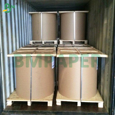 35grs สีขาวและน้ําตาล MG Kraft Paper Roll 60 ซม มีความสว่างด้านหนึ่ง