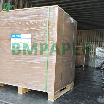 40 - 80 กรัม MG กระดาษไครฟอฟต์สีน้ําตาลมีริบ FDA อนุมัติสําหรับบรรจุอาหาร
