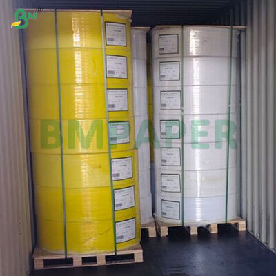 50-80GSM กระดาษ NCR ที่ไม่มีคาร์บอนสูง 80GSM สีขาว / สีฟ้า / สีชมพู / สีเขียว