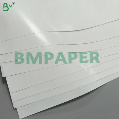 วัสดุกระดาษท็อปป้ายเคลือบเงาสีขาวไฮไชน์ไบรท์ไวท์ 80gr