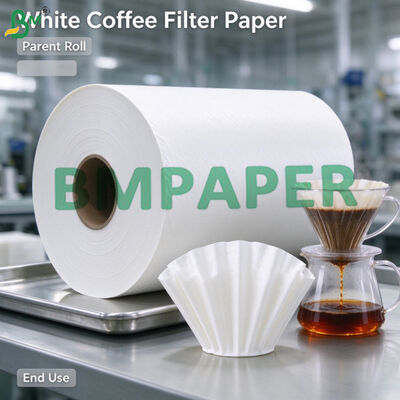 50gsm White Coffee Filter Paper Roll for Coffee Basket Filters