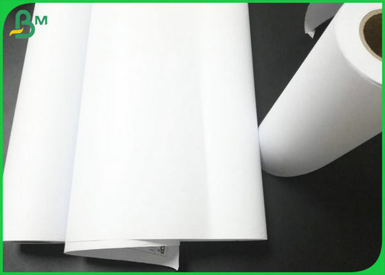 FSC กระดาษมาร์กเกอร์พล็อตเตอร์สีขาวเป็นมิตรกับสิ่งแวดล้อมพร้อม 60 นิ้ว 70 นิ้วกว้าง 80 นิ้ว