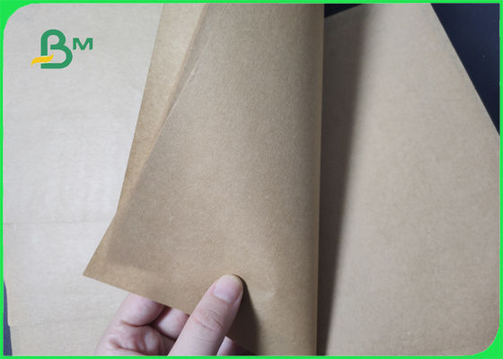 Wood Pulp 40gsm Food Grade Brown Kraft Paper สำหรับบรรจุภัณฑ์ปลอดสารพิษ