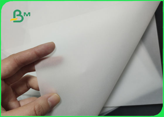 กระดาษลอกลายสีขาว 83gsm เป็นมิตรกับสิ่งแวดล้อมสำหรับสำนักงานกึ่งโปร่งแสง