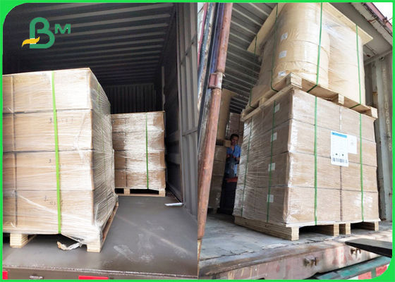 กระดาษคราฟท์สีขาวทนทานแข็งแรง หลอดกระดาษย่อยสลายได้ม้วนวัสดุ 60gsm + 120gsm