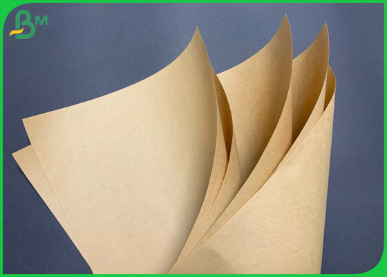 กระดาษคราฟท์สีน้ำตาลเกรดอาหารเรียบเกรด 100 แกรมม้วนจัมโบ้ 700 มม. กว้าง