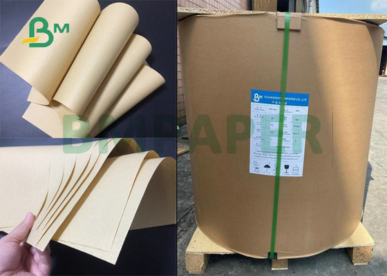 40 แกรม 50 แกรม 60 แกรมอาหารเกรดกระดาษคราฟท์สีน้ำตาลม้วนจัมโบลกว้าง 40 &quot;x 100 ฟุตสำหรับบรรจุภัณฑ์