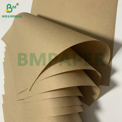 กระดาษครัฟท์สีน้ําตาลไม่เคลือบ 70gsm75gsm สําหรับถุงบรรจุซีเมนต์ ชั้นภายนอกที่พิมพ์ได้