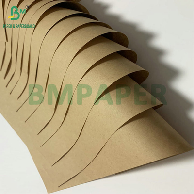 กระดาษครัฟท์สีน้ําตาลไม่เคลือบ 70gsm75gsm สําหรับถุงบรรจุซีเมนต์ ชั้นภายนอกที่พิมพ์ได้
