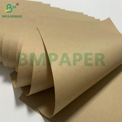 กระดาษครัฟท์สีน้ําตาลไม่เคลือบ 70gsm75gsm สําหรับถุงบรรจุซีเมนต์ ชั้นภายนอกที่พิมพ์ได้
