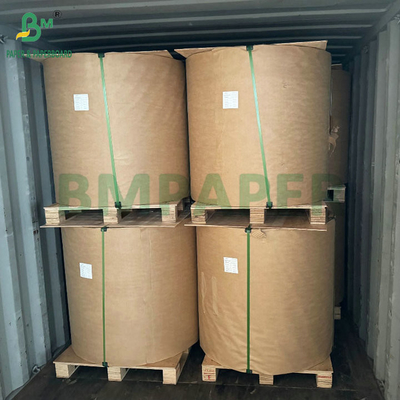 กระดาษครัฟท์สีน้ําตาลไม่เคลือบ 70gsm75gsm สําหรับถุงบรรจุซีเมนต์ ชั้นภายนอกที่พิมพ์ได้