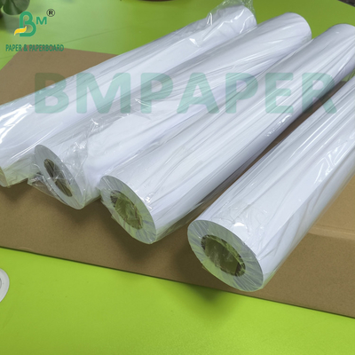 กระดาษปลอตเตอร์กระดาษ 30 X 150 CAD กระดาษม้วน 80gsm สําหรับกระดาษปลอตขนาดใหญ่