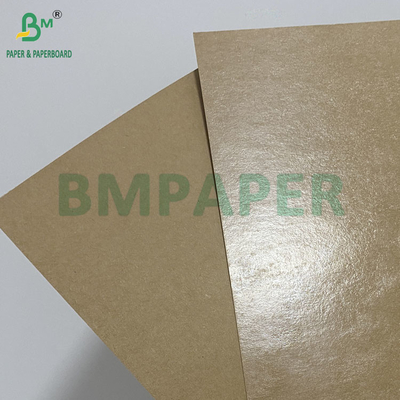 PE การเคลือบด้านหนึ่ง กระดาษกระดาษ Kraft สีน้ําตาล ใบใหญ่สําหรับกล่องอาหารกลางวัน 400gsm + 15g
