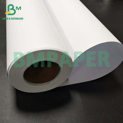 กระดาษบอนด์ CAD ขาว 20LB ไม่เคลือบสําหรับเครื่องจักรกล 24&quot; * 150ft รอลล์