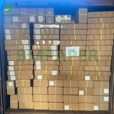 ผิวเรียบ 20lb 18' 24' กระดาษลวดลายสองด้านสําหรับเครื่องพิมพ์ Inkjet ขนาดใหญ่