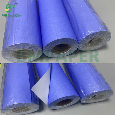80 กรัม กระดาษดิจิตอลสีม่วงสีน้ําเงิน CAD Plotter Rolls ด้านเดียว ขาว 610mm X 50m 2inch Core