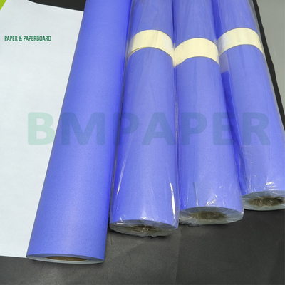 กระดาษแบบดิจิทัล ใบสีฟ้าด้านเดียว กระดาษสีฟ้า 24 ใน x 50 หลา