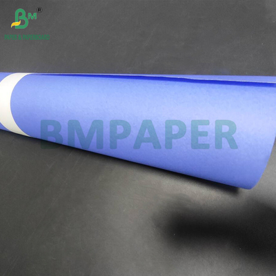 80gm กระดาษวาดสีม่วงสีฟ้าด้านเดียว สําหรับเครื่องกล 610mm x 50m