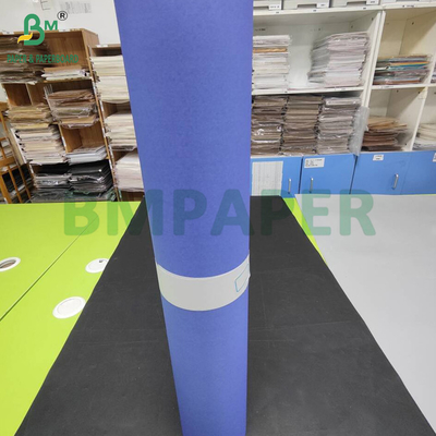 80gm กระดาษวาดสีม่วงสีฟ้าด้านเดียว สําหรับเครื่องกล 610mm x 50m
