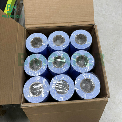 80gm กระดาษวาดสีม่วงสีฟ้าด้านเดียว สําหรับเครื่องกล 610mm x 50m