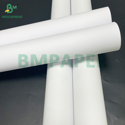สีขาวสดใส 24lb 28lb สี Inkjet Matte ปกแต่งกระดาษบอนด์ม้วน 36inch x 150ft
