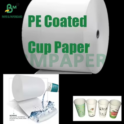 190 กรัม + 15 กรัม PE ปกแต่งกระดาษ Cupstock Roll สําหรับเครื่องดื่มร้อนหรือเย็น