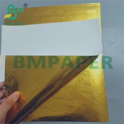 กระดาษความแข็งแรงน้ําอ่อนสีทอง 70gm สําหรับเครื่องดื่ม 70cm x 100cm