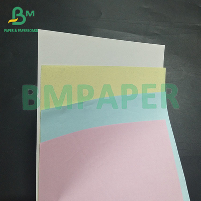 60GSM 75GSM สีไร้คาร์บอน NCR ATM ใบเสร็จกระดาษม้วน CB CFB CF
