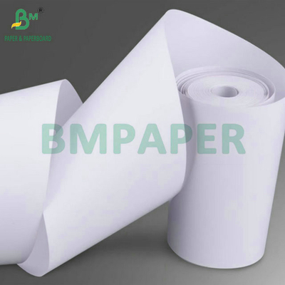 ขาวดี 55g 80mm x 80mm กระดาษใบรับรองความร้อน POS Roll สําหรับการพิมพ์