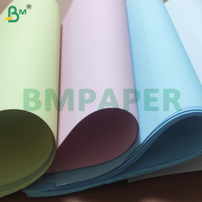 48-80 GSM กระดาษที่เคลือบด้วยสี NCR ไม่คาร์บอนสําหรับการเขียน