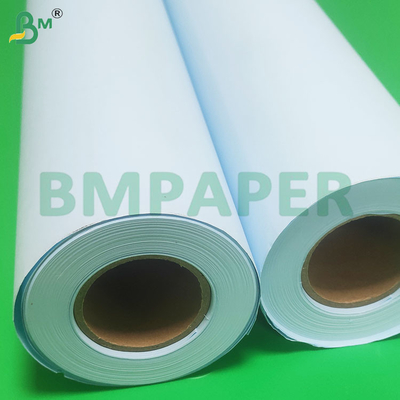 20lb วิศวกรรม ความแม่นยําสูง ดับเบิ้ลด้านสีฟ้า Plotter กระดาษม้วน