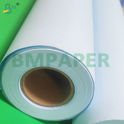 20lb วิศวกรรม ความแม่นยําสูง ดับเบิ้ลด้านสีฟ้า Plotter กระดาษม้วน