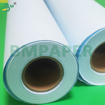 20lb วิศวกรรม ความแม่นยําสูง ดับเบิ้ลด้านสีฟ้า Plotter กระดาษม้วน