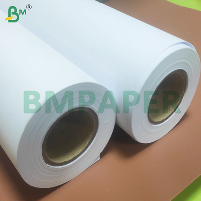80 GSM ความแม่นยําสูง Anti Curl CAD Plotter กระดาษม้วน 614 มม ความกว้าง