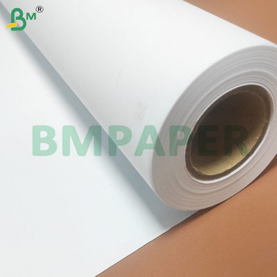 80 GSM ความแม่นยําสูง Anti Curl CAD Plotter กระดาษม้วน 614 มม ความกว้าง