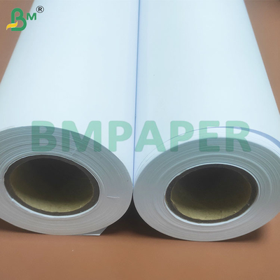 80 GSM ความแม่นยําสูง Anti Curl CAD Plotter กระดาษม้วน 614 มม ความกว้าง