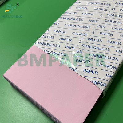 55 - 80 กรัม กระดาษ CF ไร้คาร์บอน สําหรับใบเสร็จเงิน กระดาษสีชมพูเขียวเขียวฟ้าเหลือง