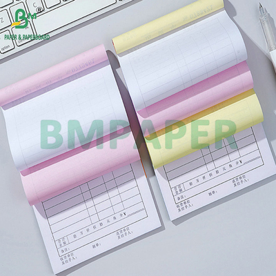 70 กรัม 75 กรัม กระดาษสําเนาไร้คาร์บอน สีดํา สีฟ้า ภาพขยายแผ่น 8.5x14'