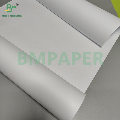 กระดาษบอนด์ CAD ขาว 20LB ไม่เคลือบสําหรับการวาดภาพวิศวกรรม 36" * 150ft รอลล์