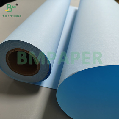 20lb Inkjet Bond Blue Engineering Draw Plotter กระดาษ 36"*500ft 3"Core